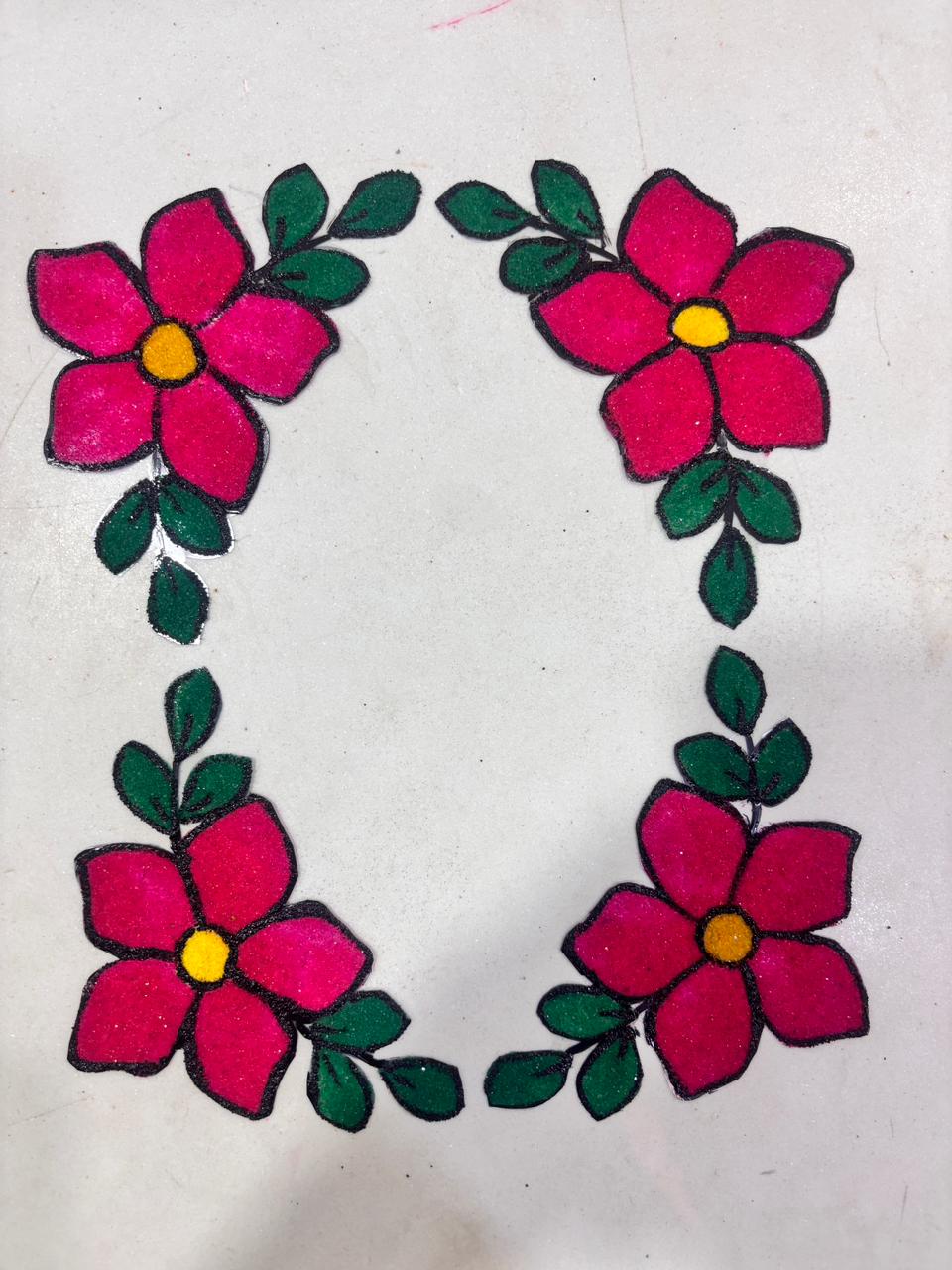 Small Patch Flower Rangoli